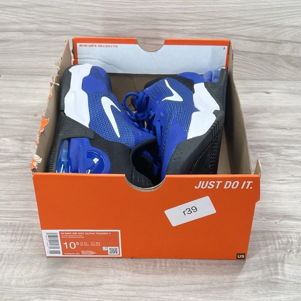Nike Air Max Alpha Trainer 5 New nby Royal Blue Men's Size 10.5